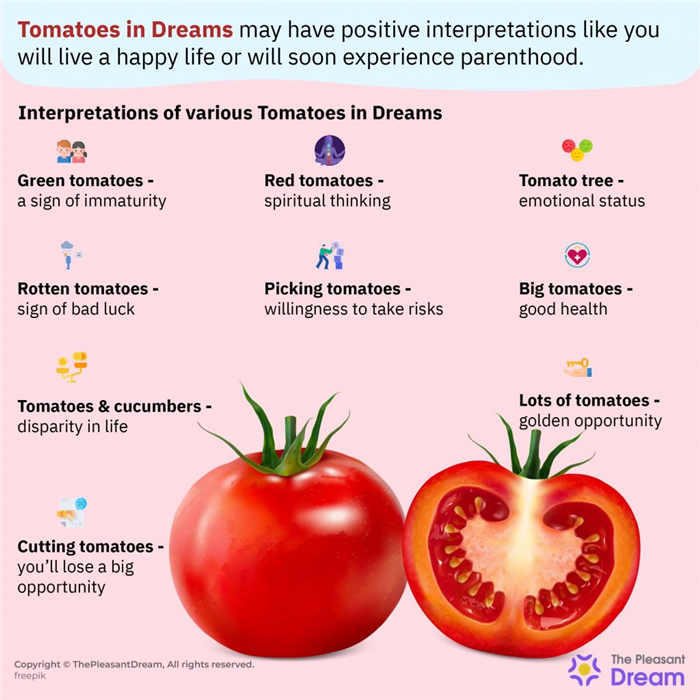 Los tomates en los sueños - 80 tipos de sueños y sus interpretaciones